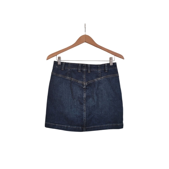 Free People We The Free Blue Denim Mini Skirt Size 28 - Picture 4 of 5